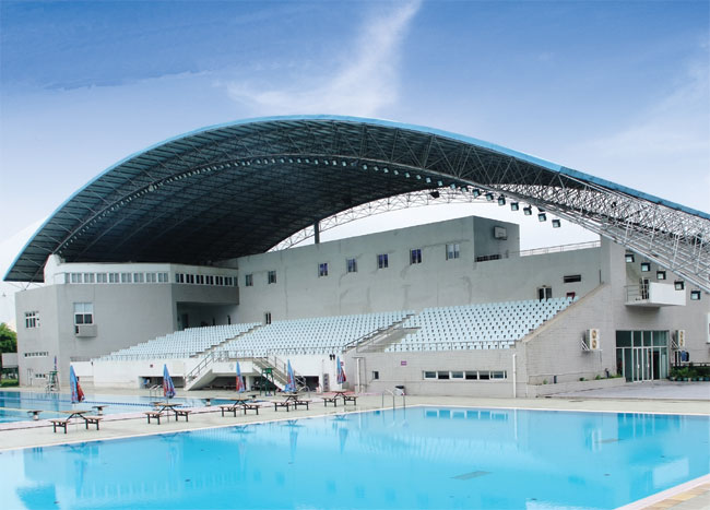 永济游泳馆网架